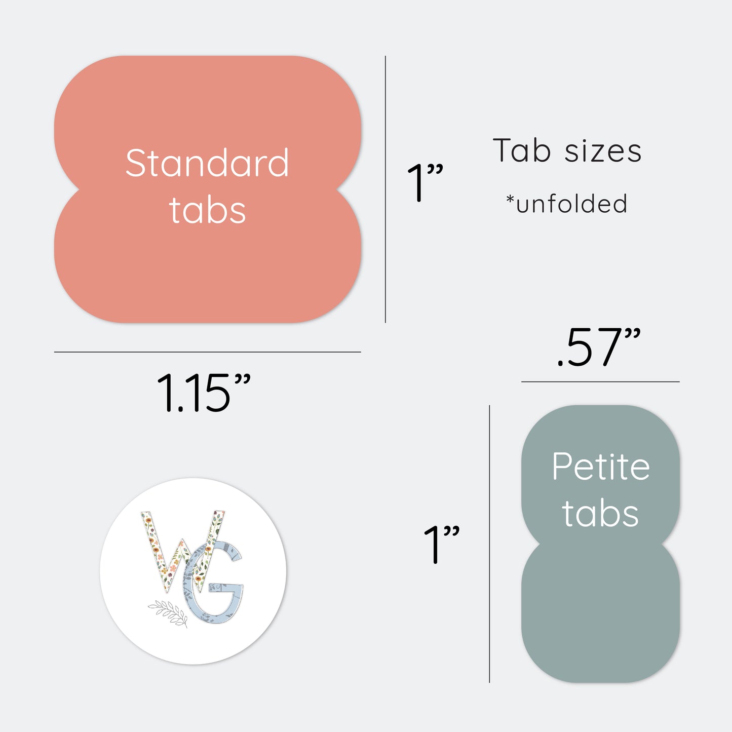 Planner Tabs | Antique Bloom