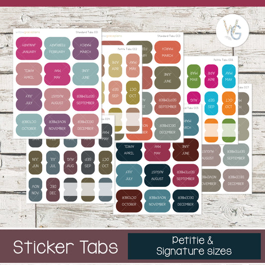 Planner Tabs • Tab Stickers • Planner Stickers • CCTABS