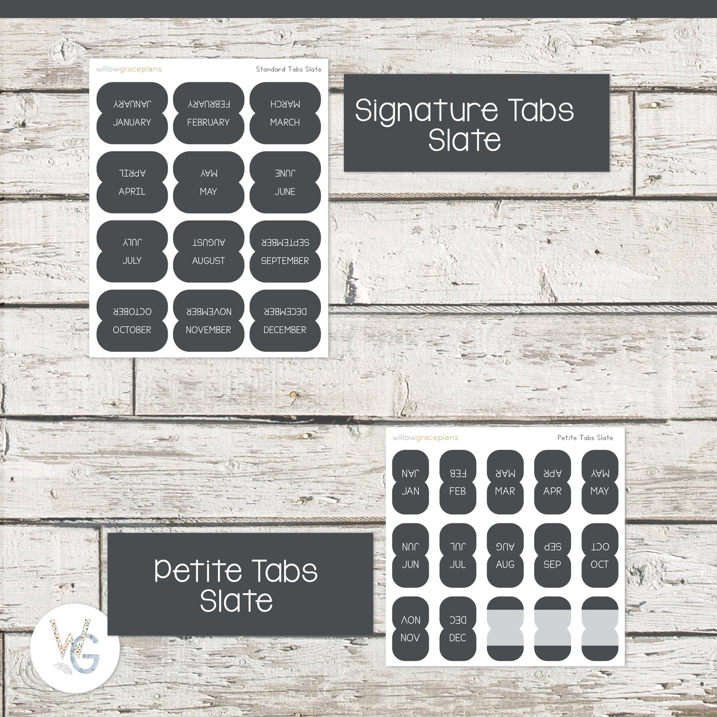 Planner Tabs • Tab Stickers • Planner Stickers • wgtabs