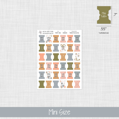 Monthly Sticker Tabs | Hidden Hollow