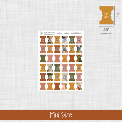 Monthly Sticker Tabs | Amber Meadow