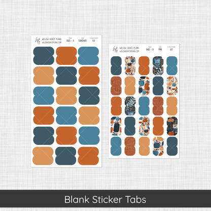 Blank Sticker Tabs | Pumpkin Spice (102)