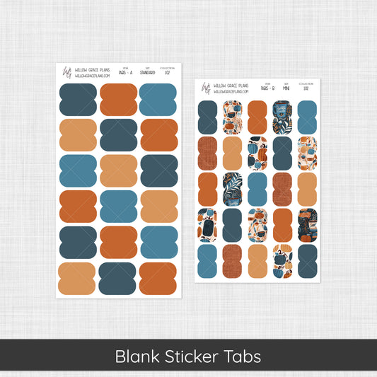 Blank Sticker Tabs | Pumpkin Spice (102)