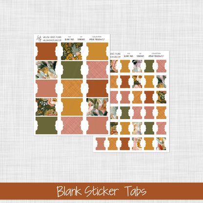 Blank Sticker Tabs | Amber Meadow