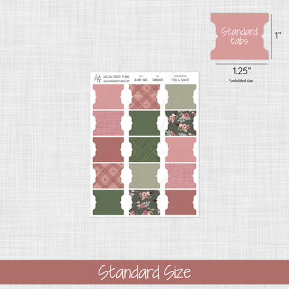 Blank Sticker Tabs | Rose & Ivy (102)
