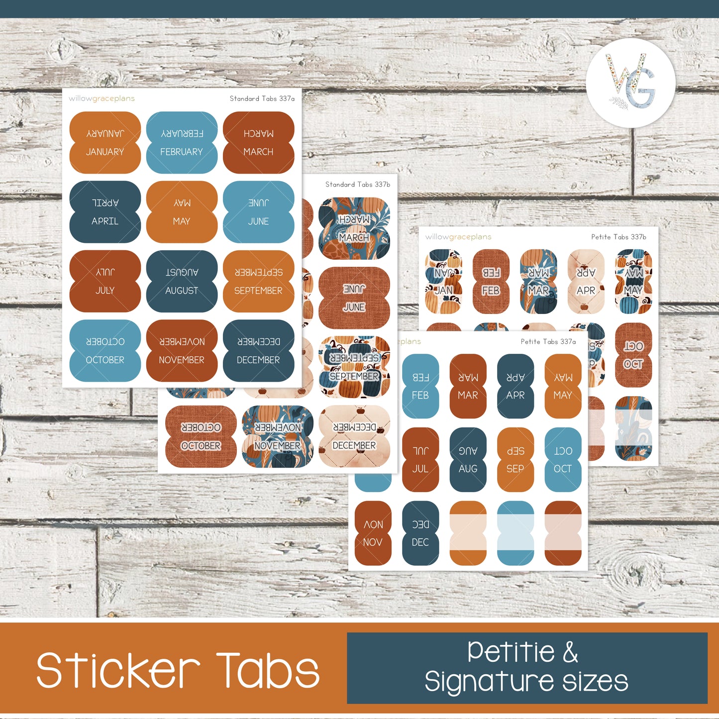Planner Tabs | Pumpkin Grove