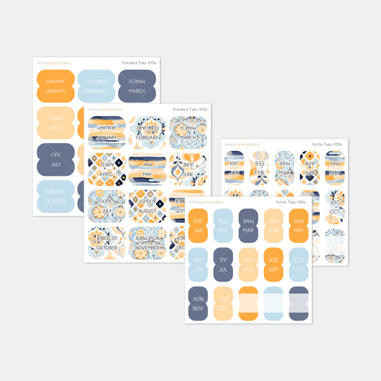 Planner Tabs | Blue Citrus