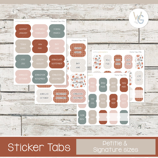 Planner Tabs | Dusty Blooms