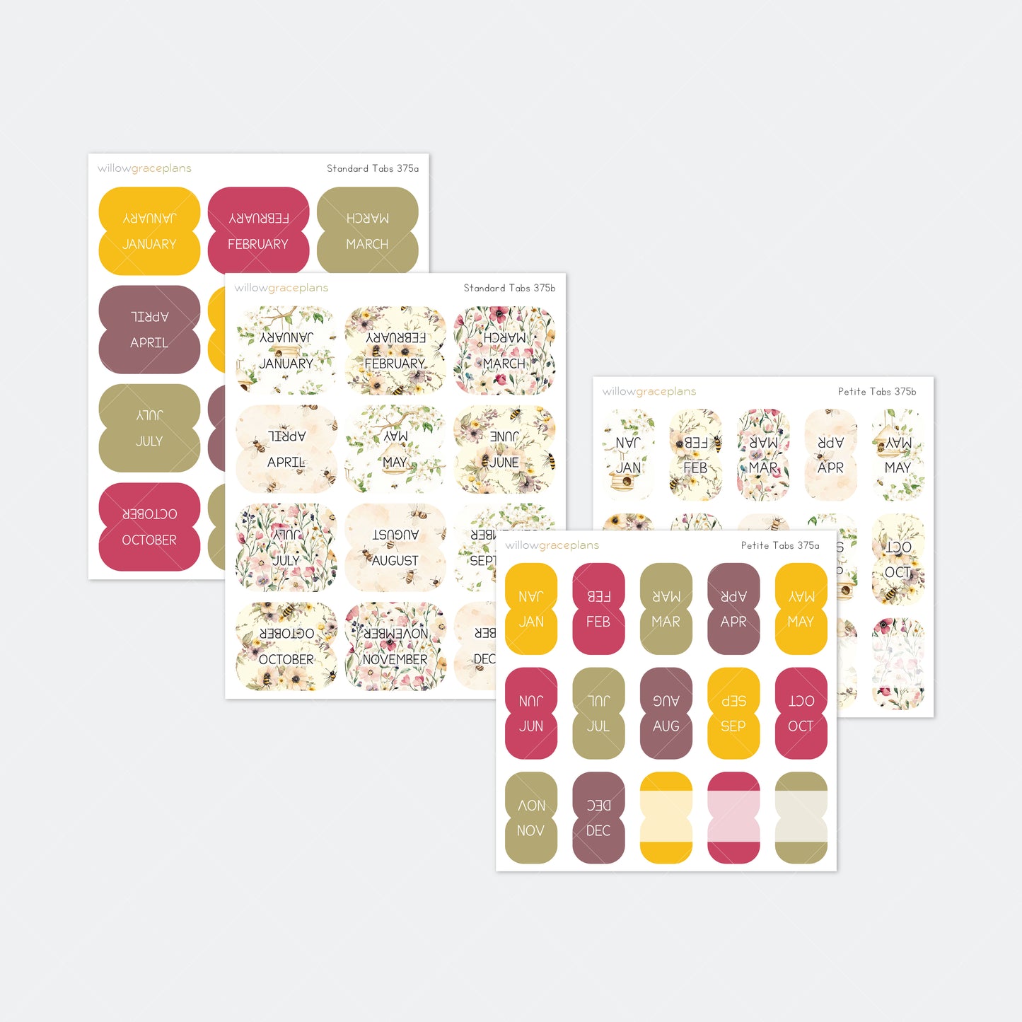Planner Tabs | Honey Bee