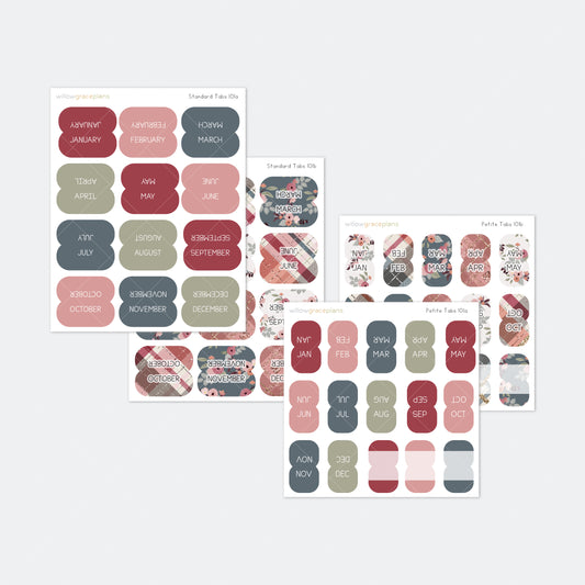 Planner Tabs | Rustic Bloom