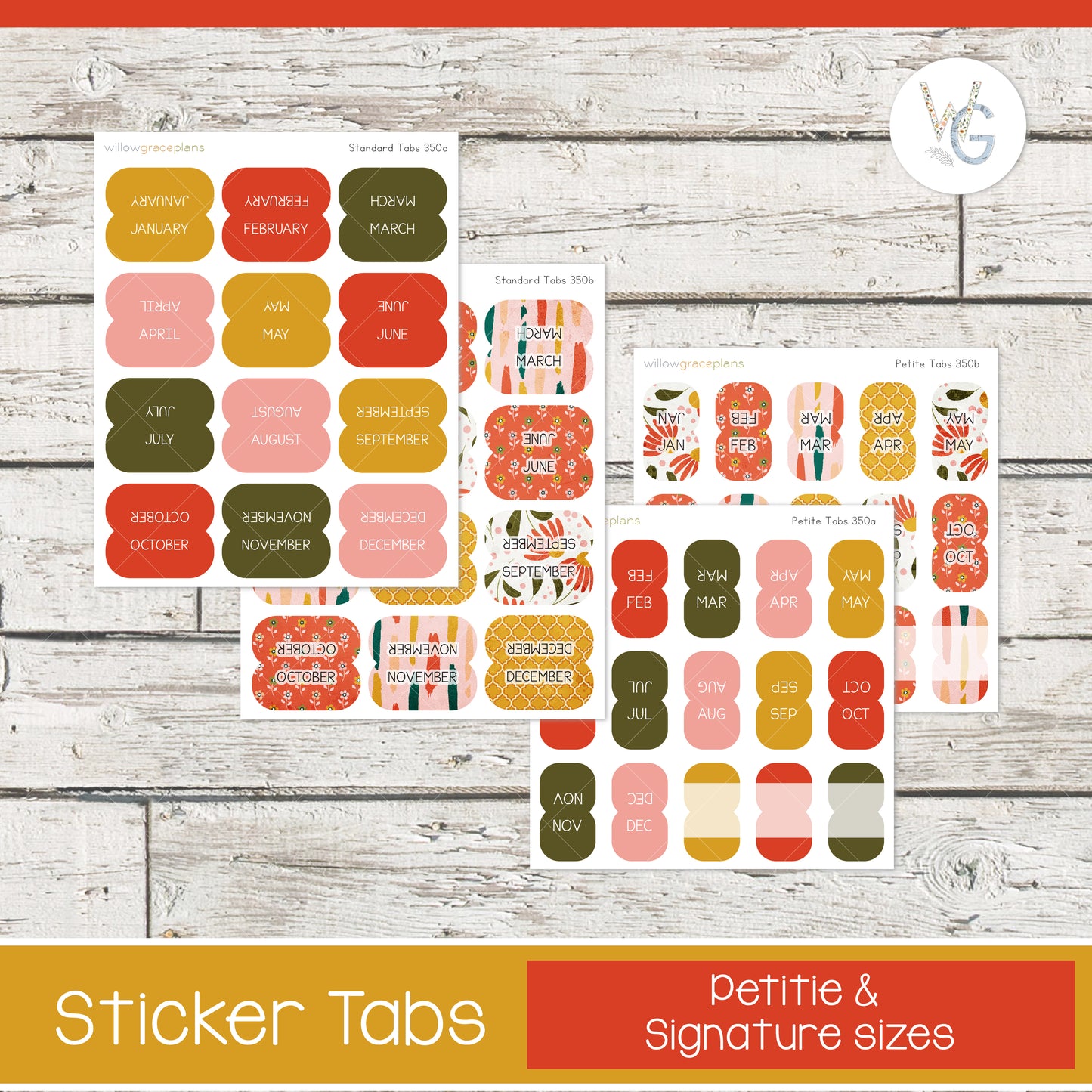 Planner Tabs | Sunny Blooms