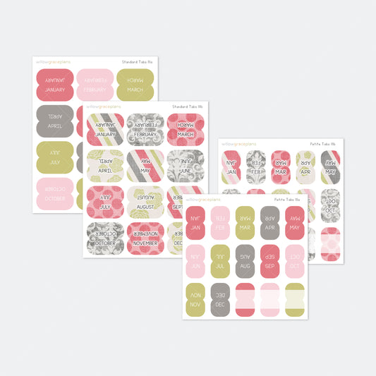 Planner Tabs | Vintage Tea Party