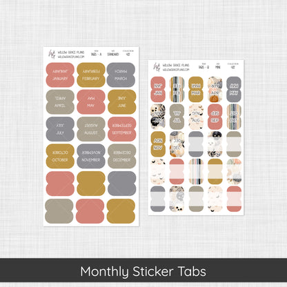 Monthly Sticker Tabs (422)