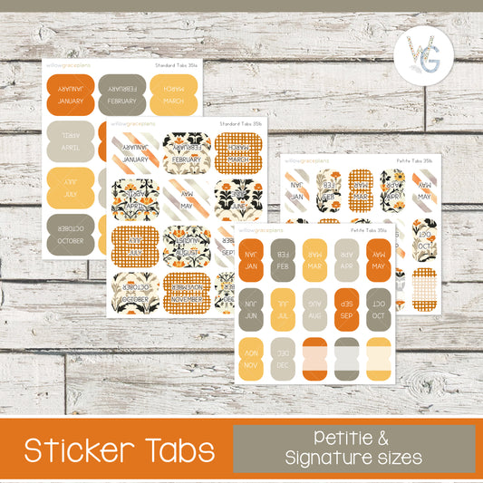 Planner Tabs | Golden Harvest