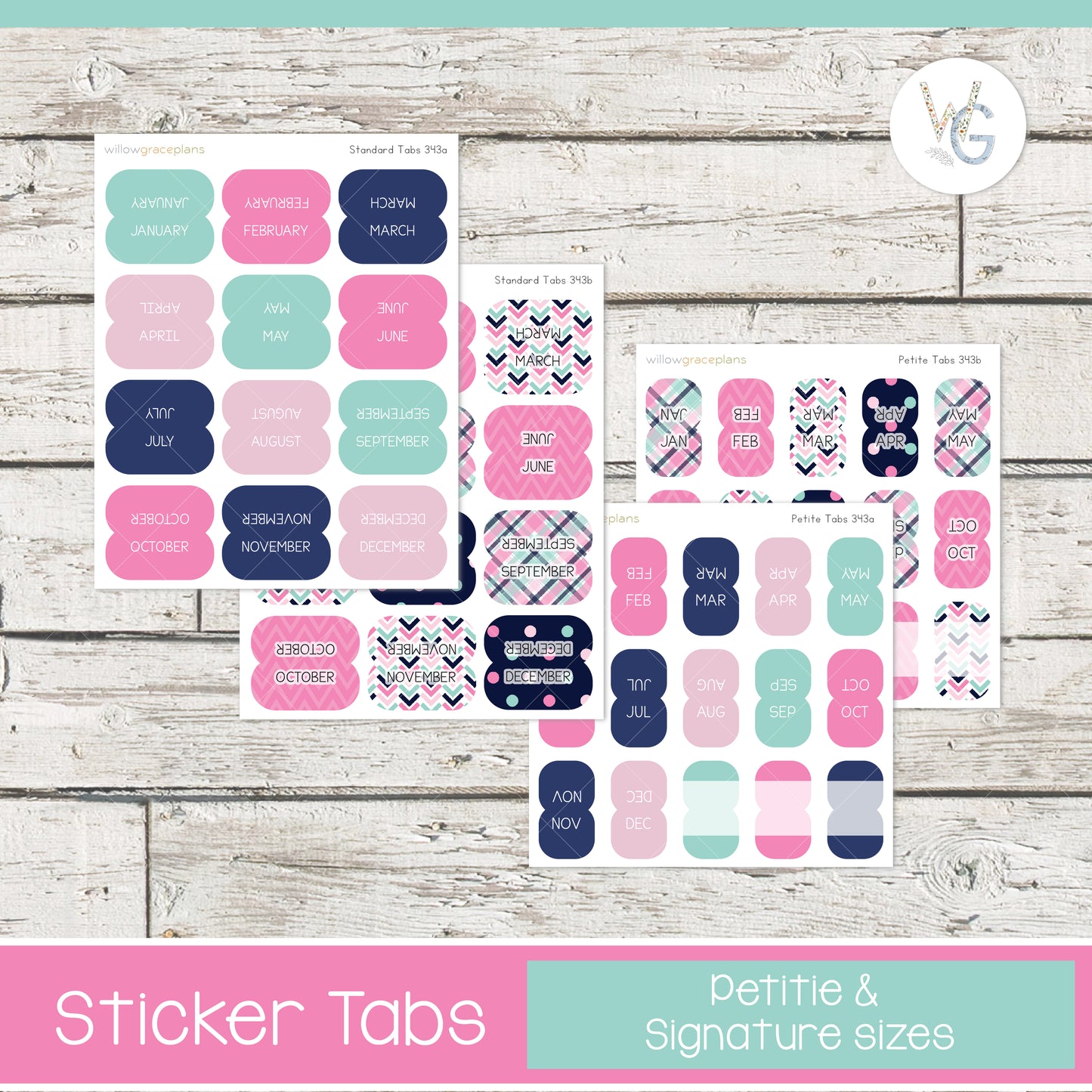 Planner Tabs | Preppy Pop