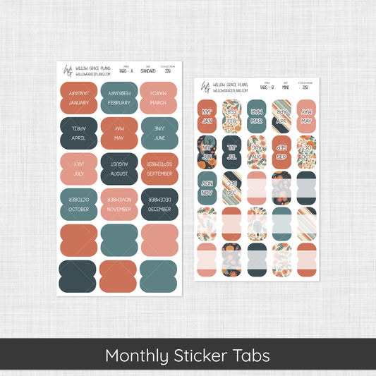 Monthly Sticker Tabs | Foxy Forest (328)