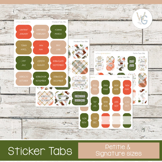 Planner Tabs | Cozy Christmas