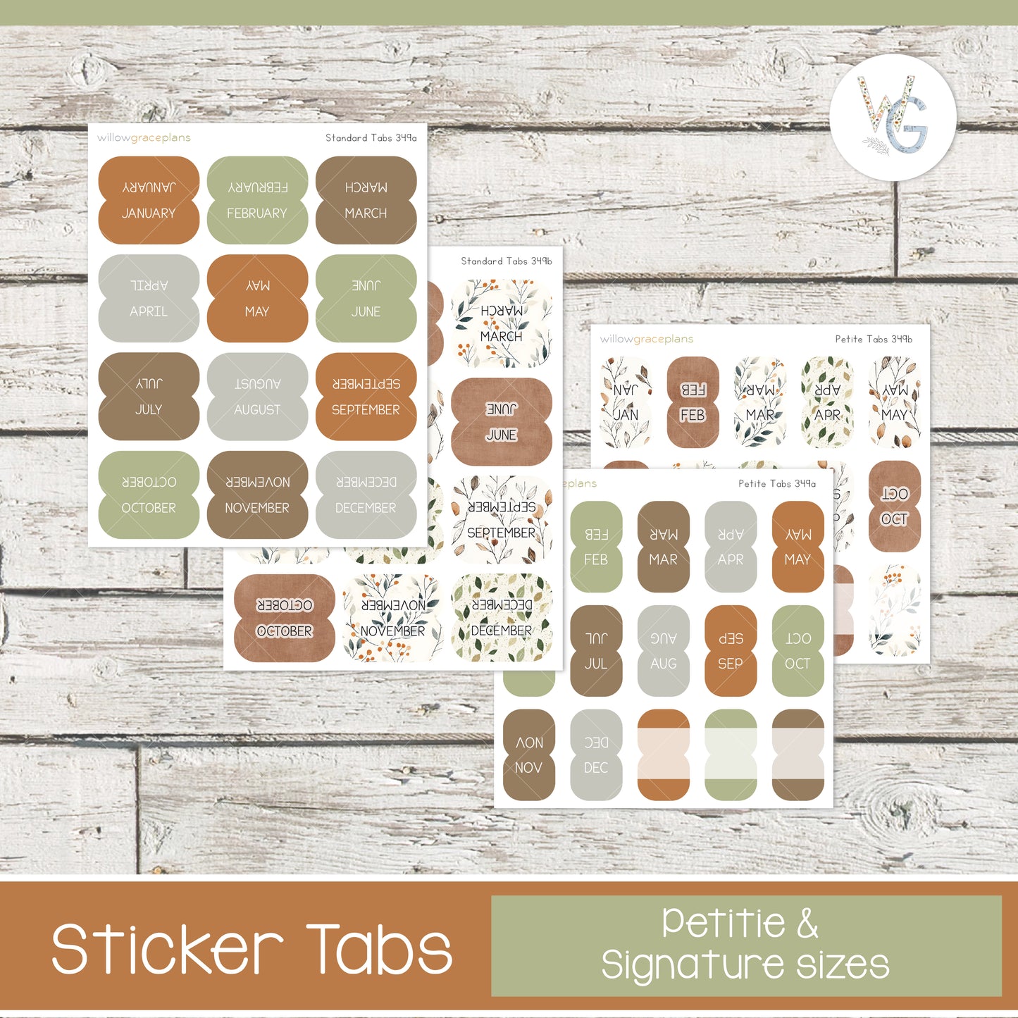 Planner Tabs | Autumn Leaves