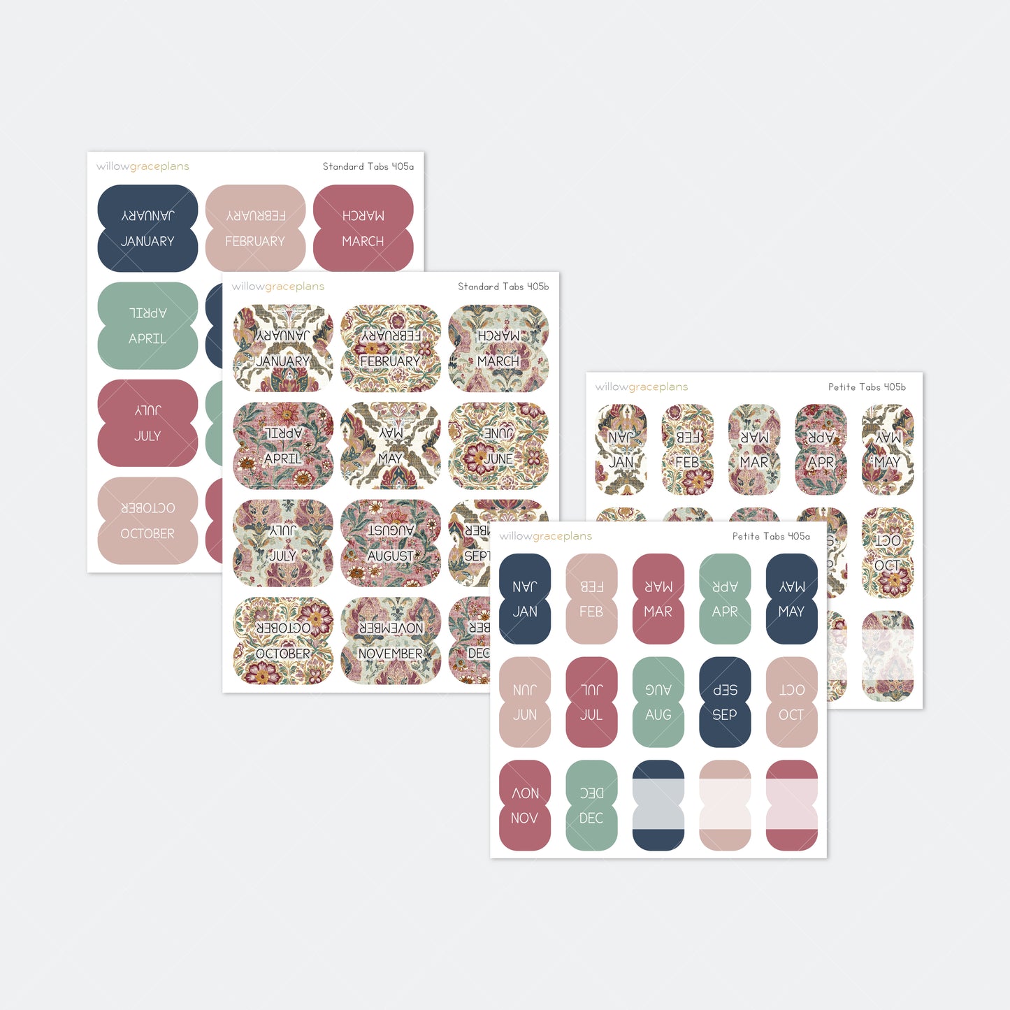 Planner Tabs | Heirloom Garden