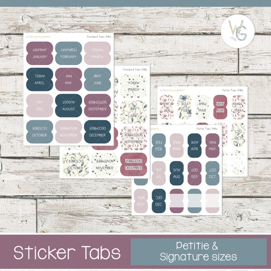 Planner Tabs | Winter Romance