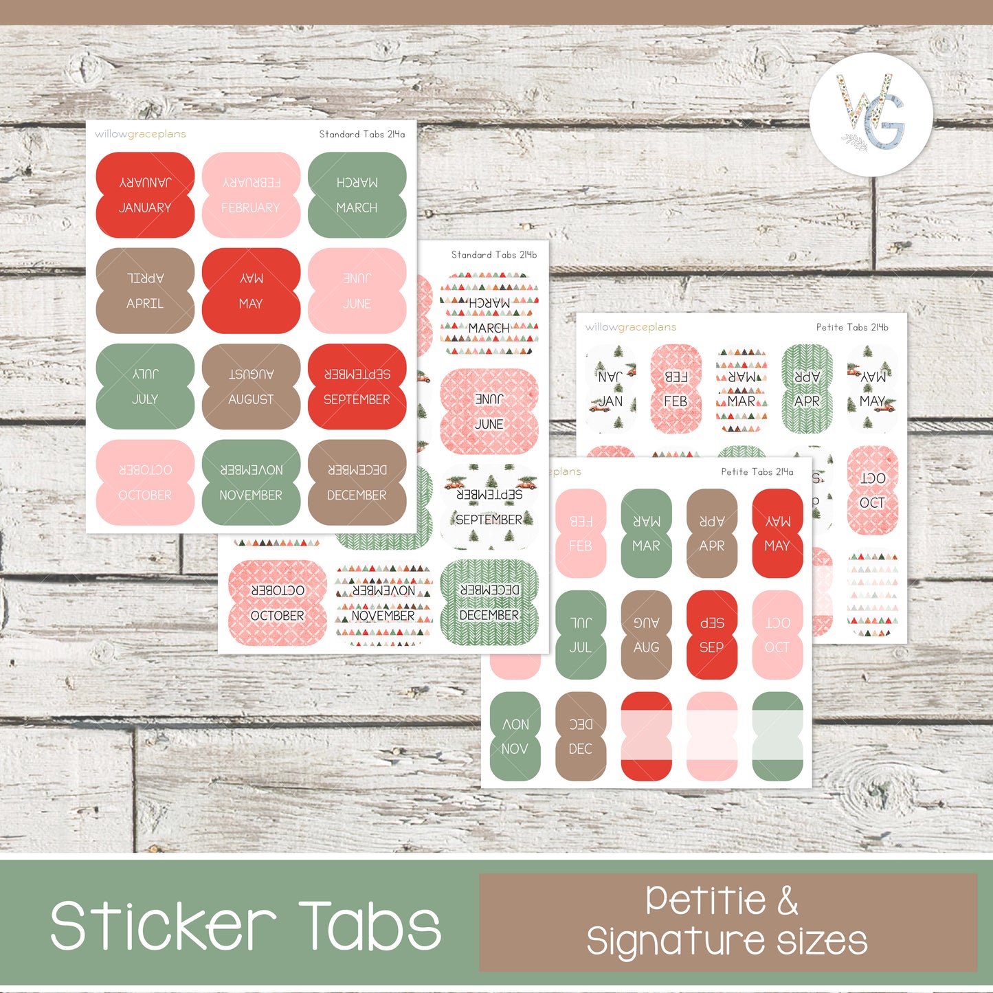 Planner Tabs | Christmas Tree Farm