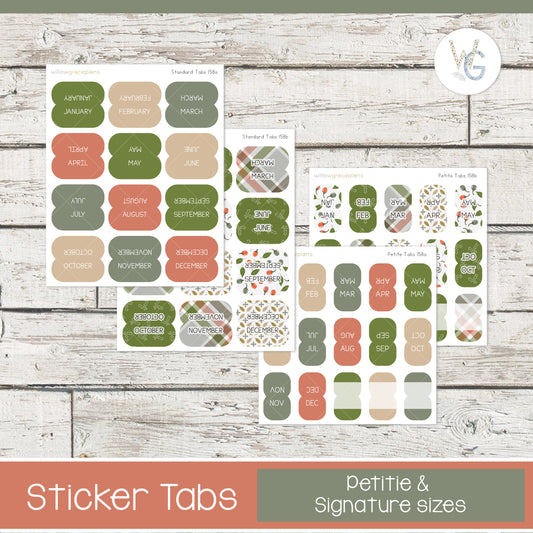 Planner Tabs | Woodland Holly