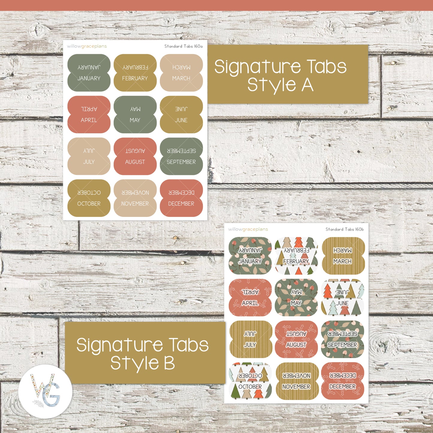 Planner Tabs | Merry Pines