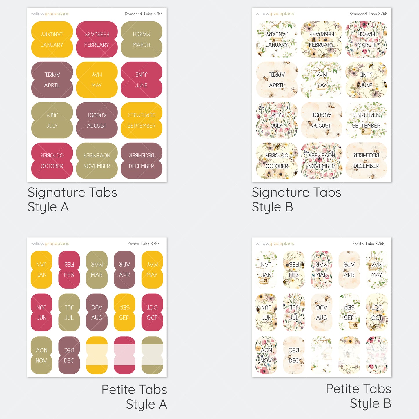 Planner Tabs | Honey Bee