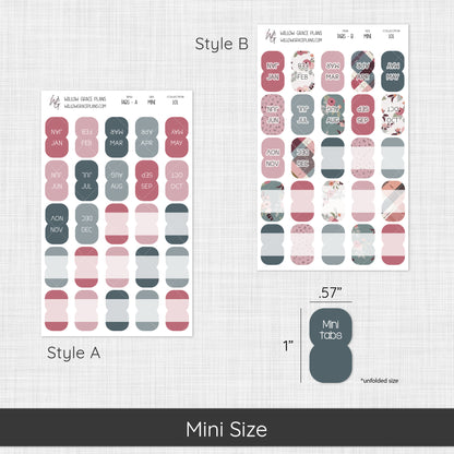 Monthly Sticker Tabs (101)