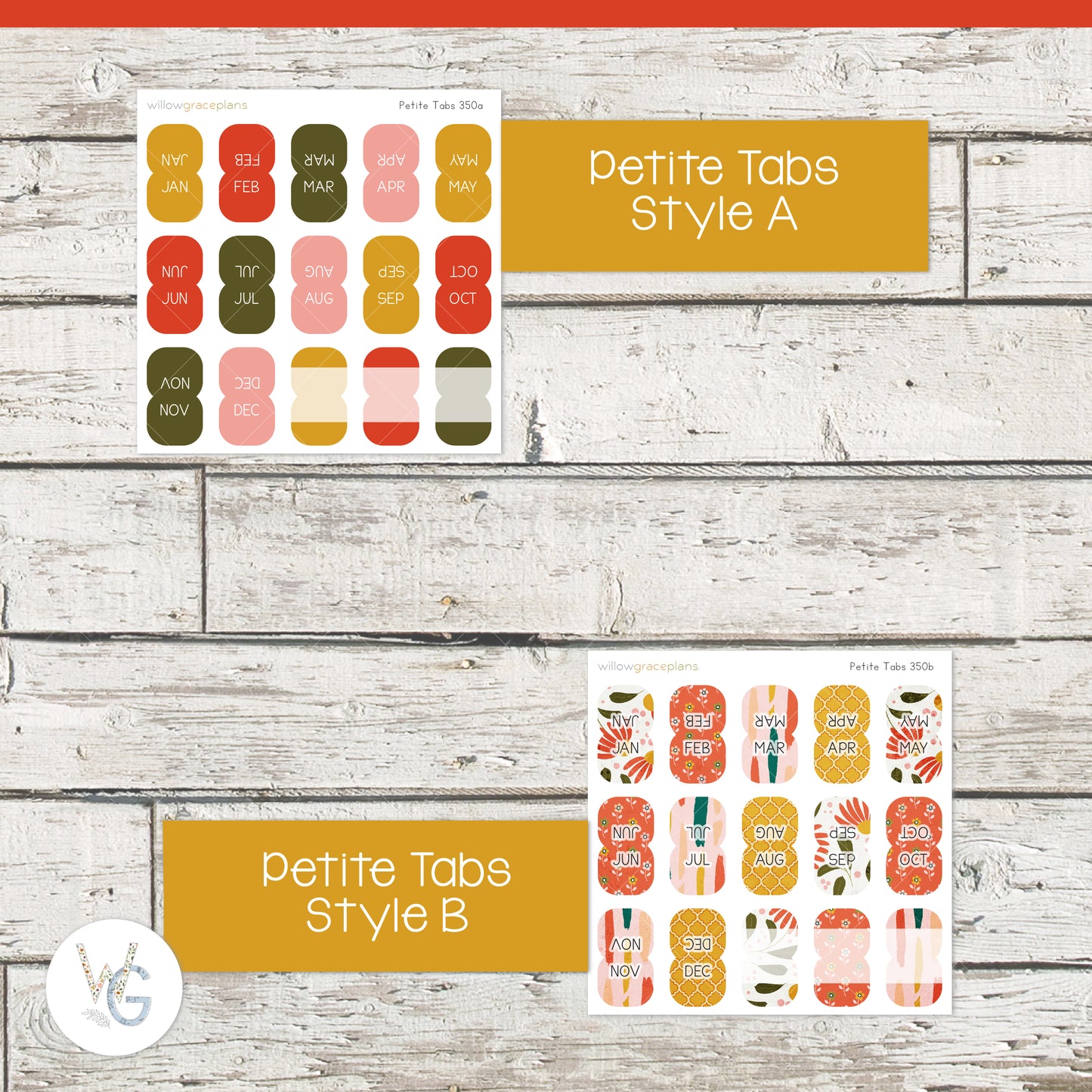 Planner Tabs | Sunny Blooms