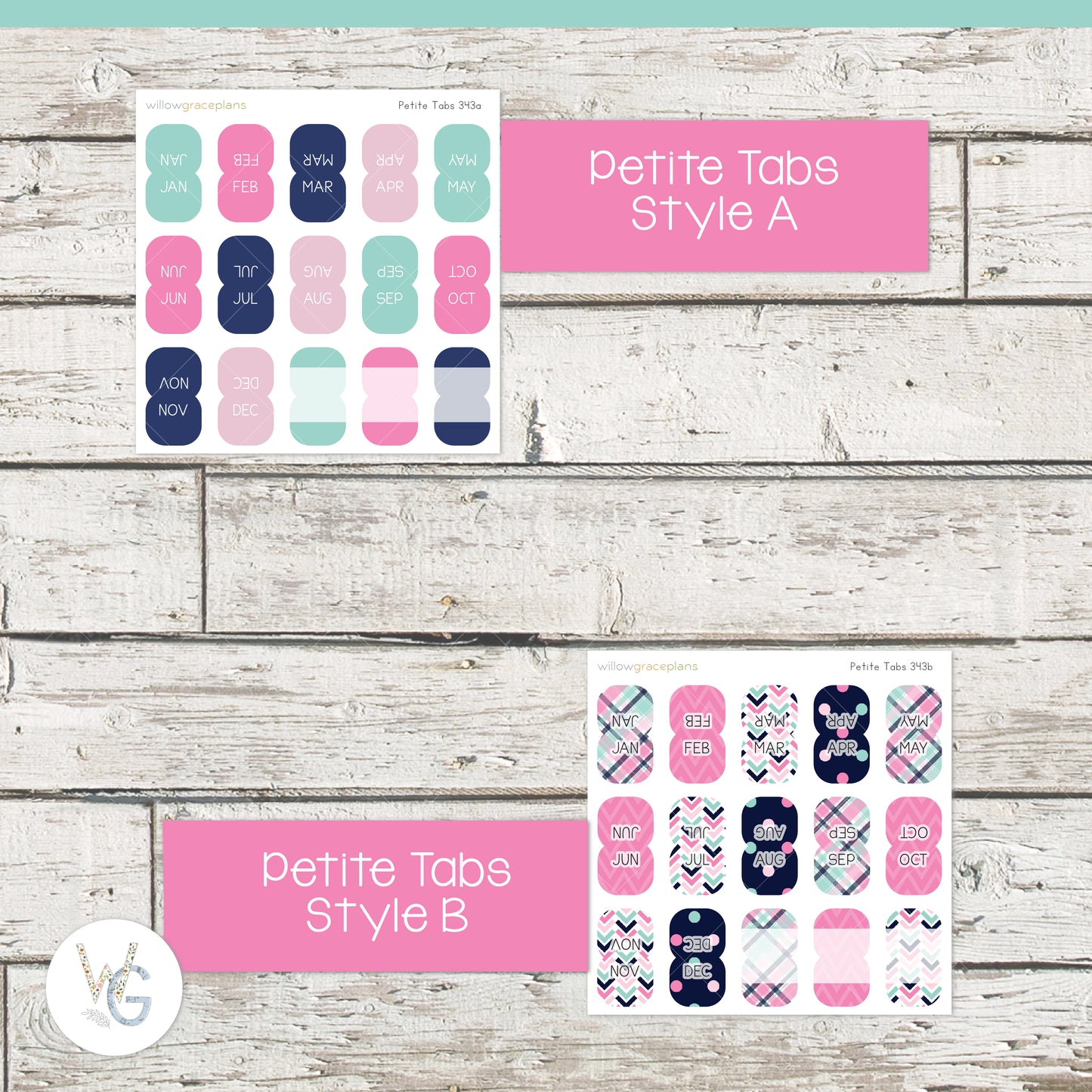 Planner Tabs | Preppy Pop