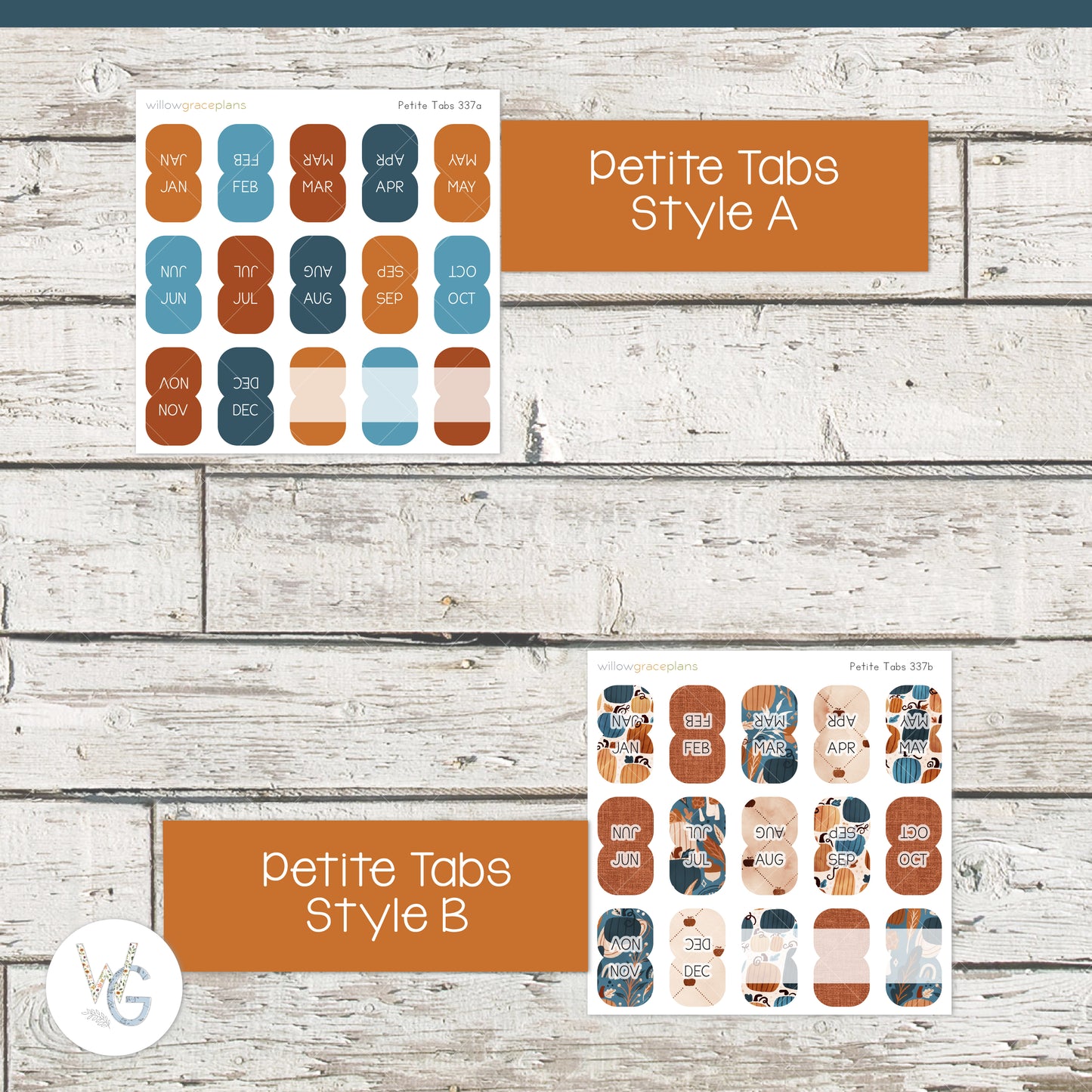 Planner Tabs | Pumpkin Grove