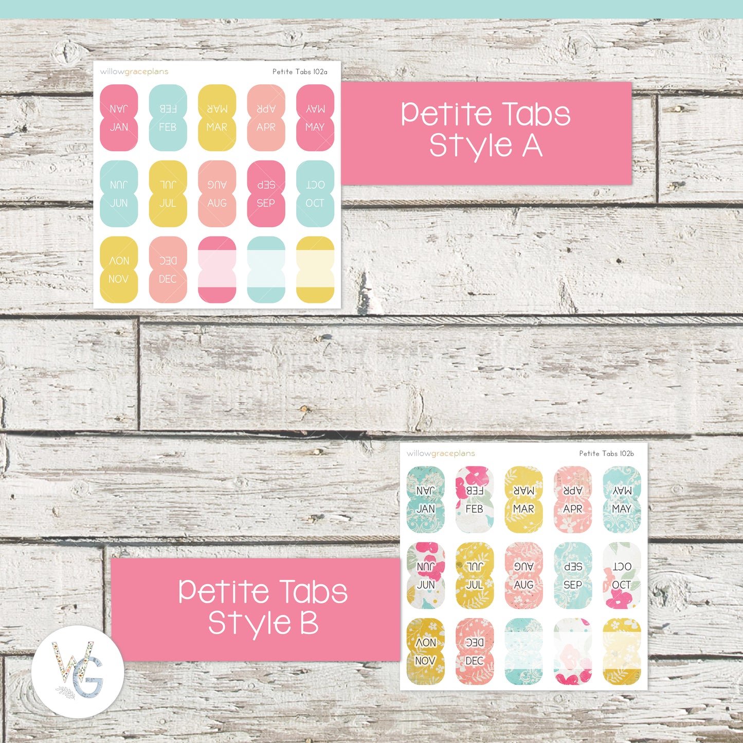 Planner Tabs | Spring Garden