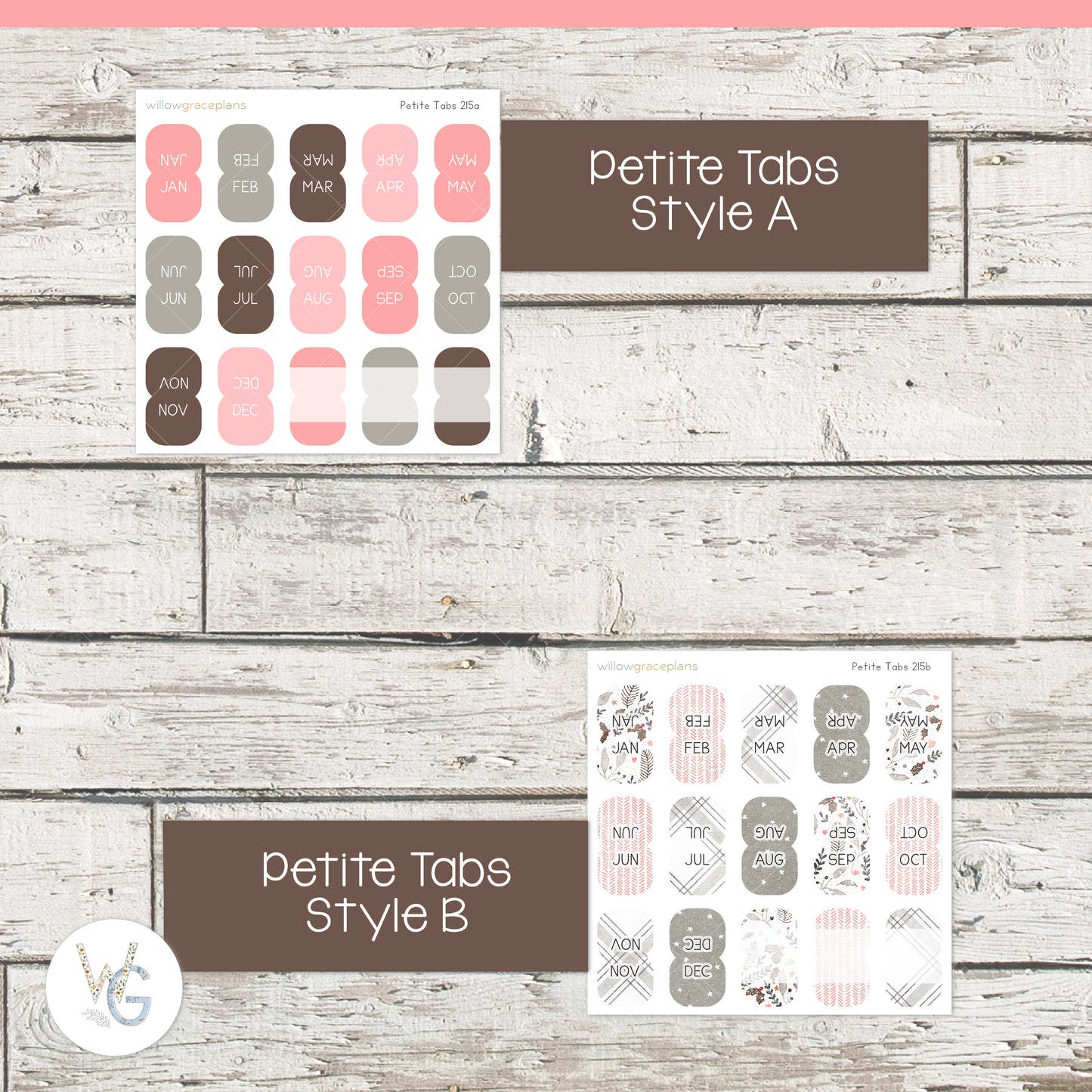 Planner Tabs | Winter Berry