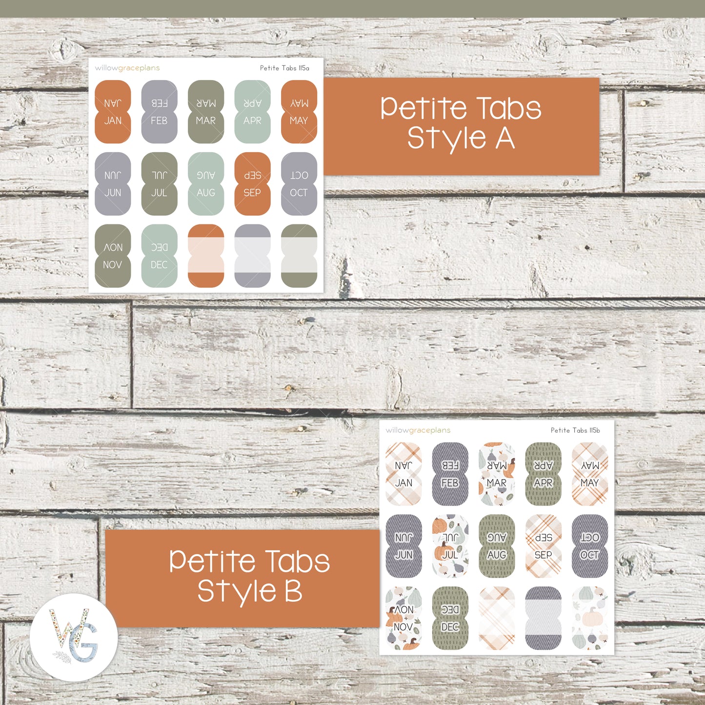 Sticker Tabs | Autumn Harvest