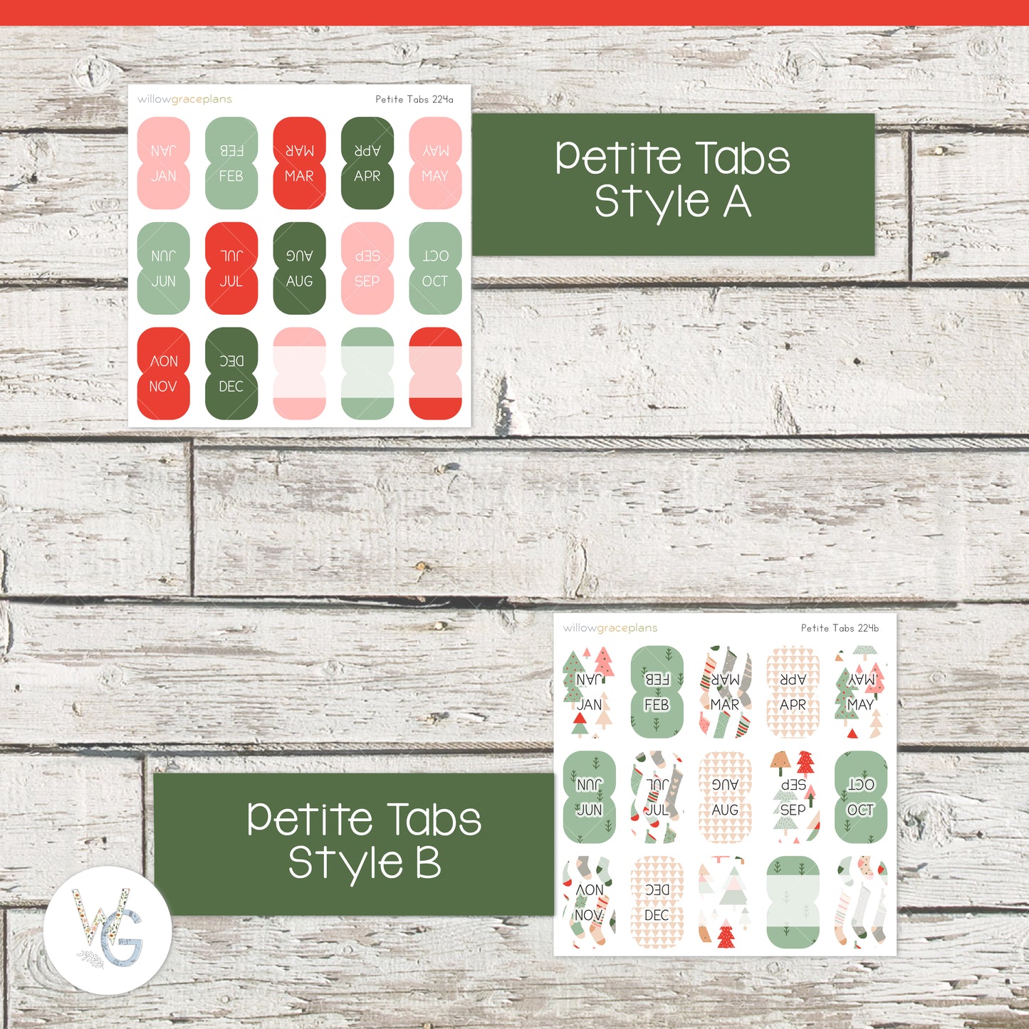 Planner Tabs | Merry & Bright