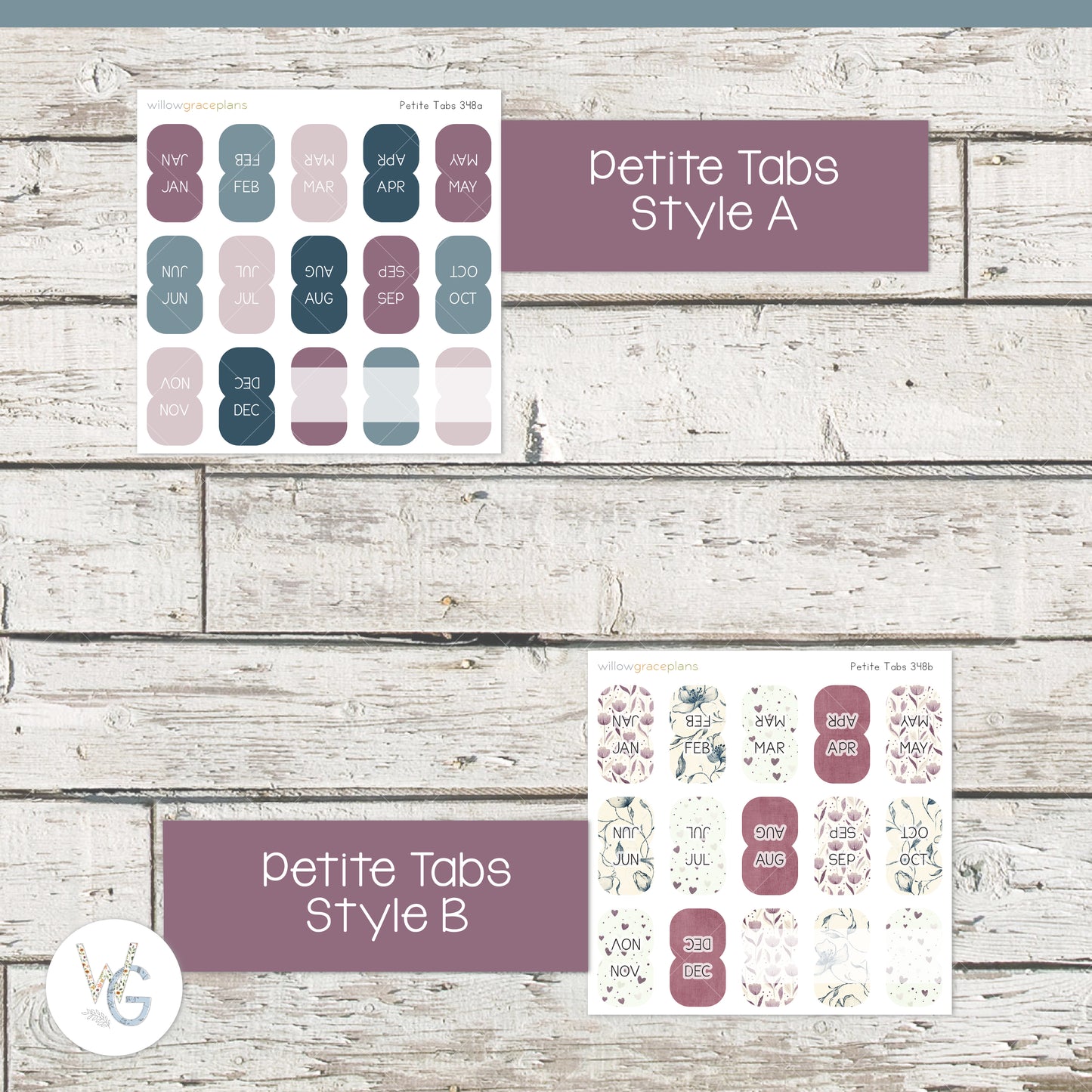 Planner Tabs | Winter Romance