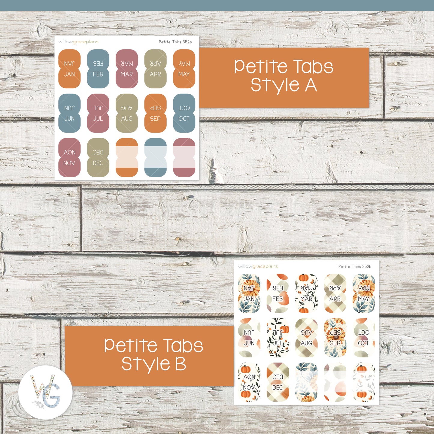 Planner Tabs | Sunflower Harvest