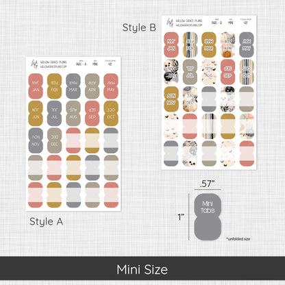 Monthly Sticker Tabs (422)