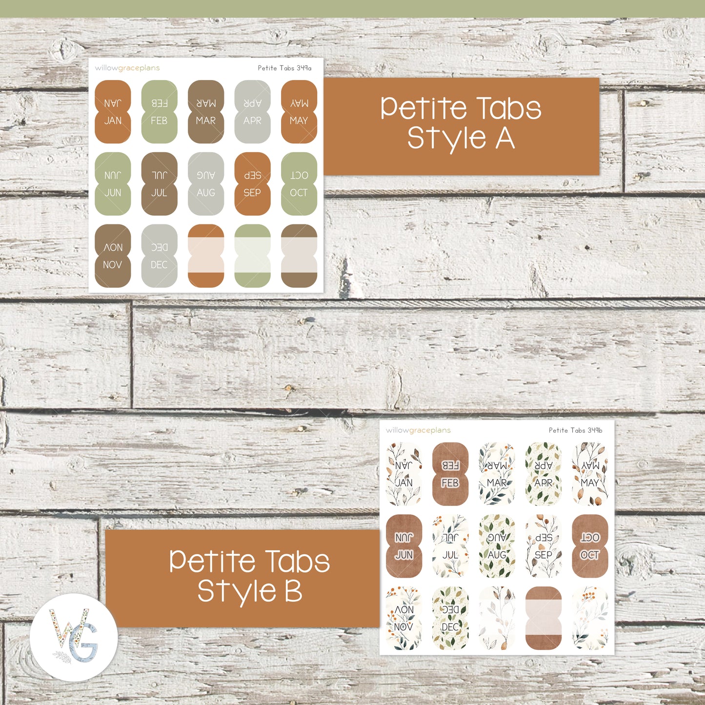 Planner Tabs | Autumn Leaves