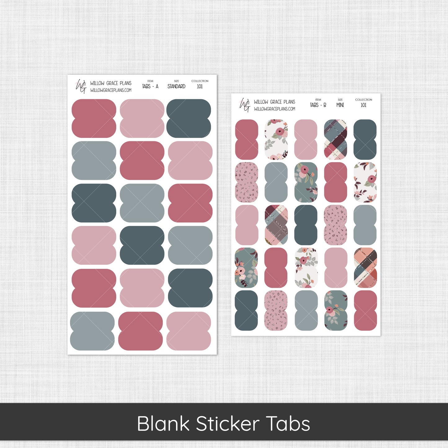 Blank Sticker Tabs (101)