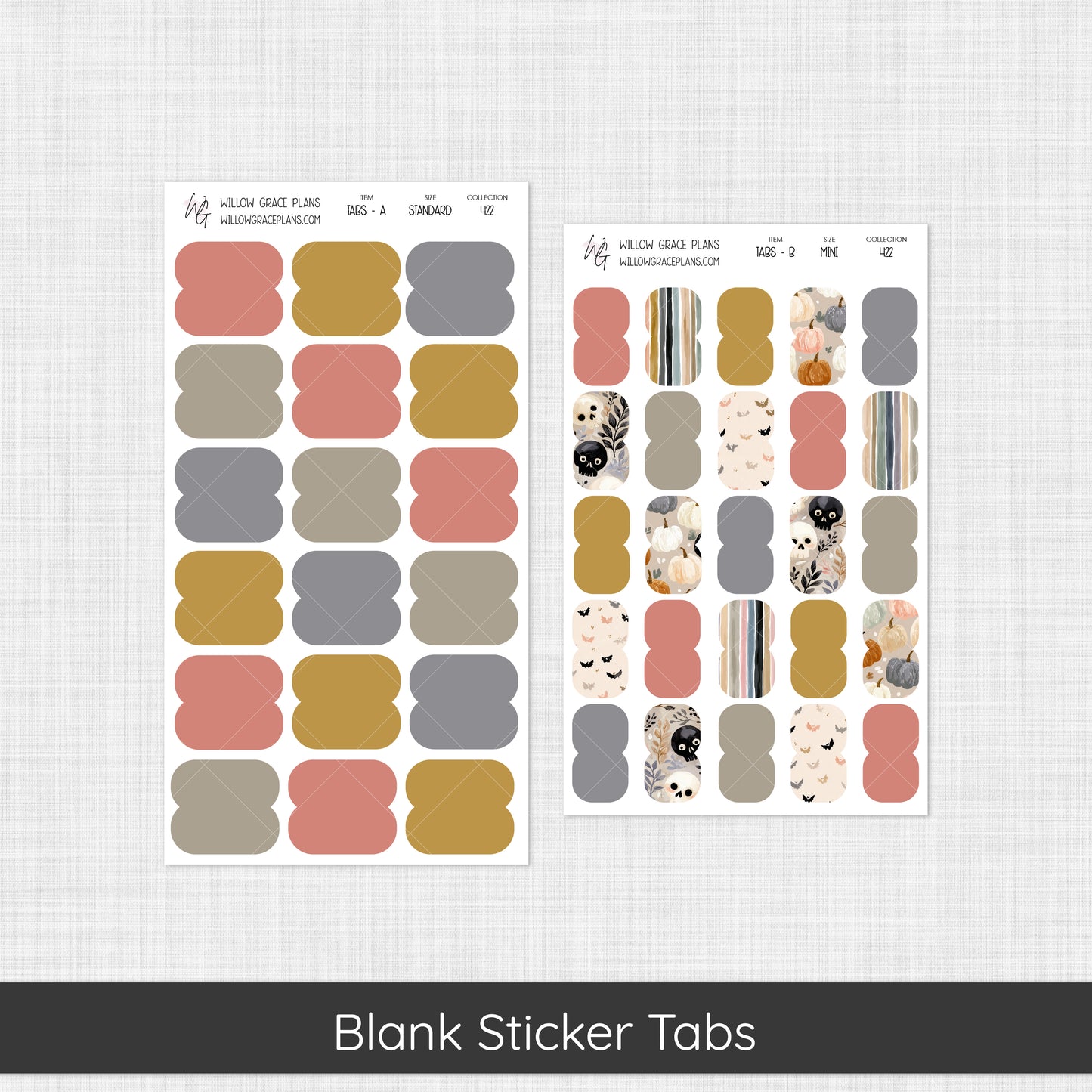 Blank Sticker Tabs (422)