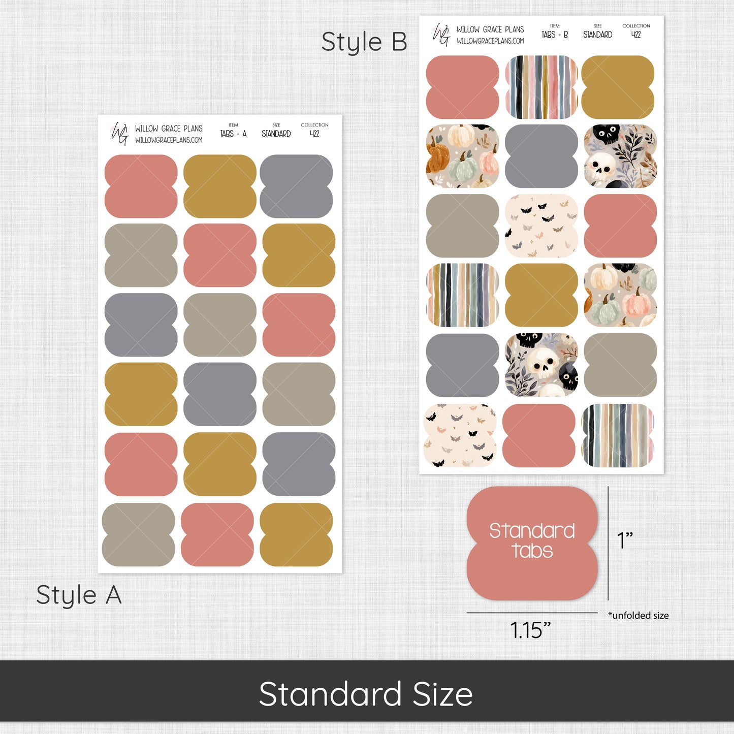 Blank Sticker Tabs (422)