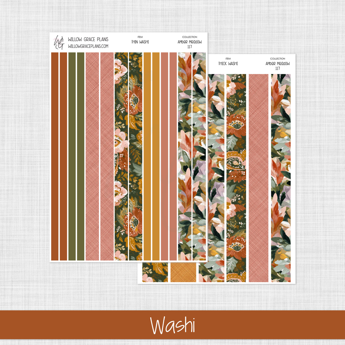 Washi Stickers | Amber Meadow