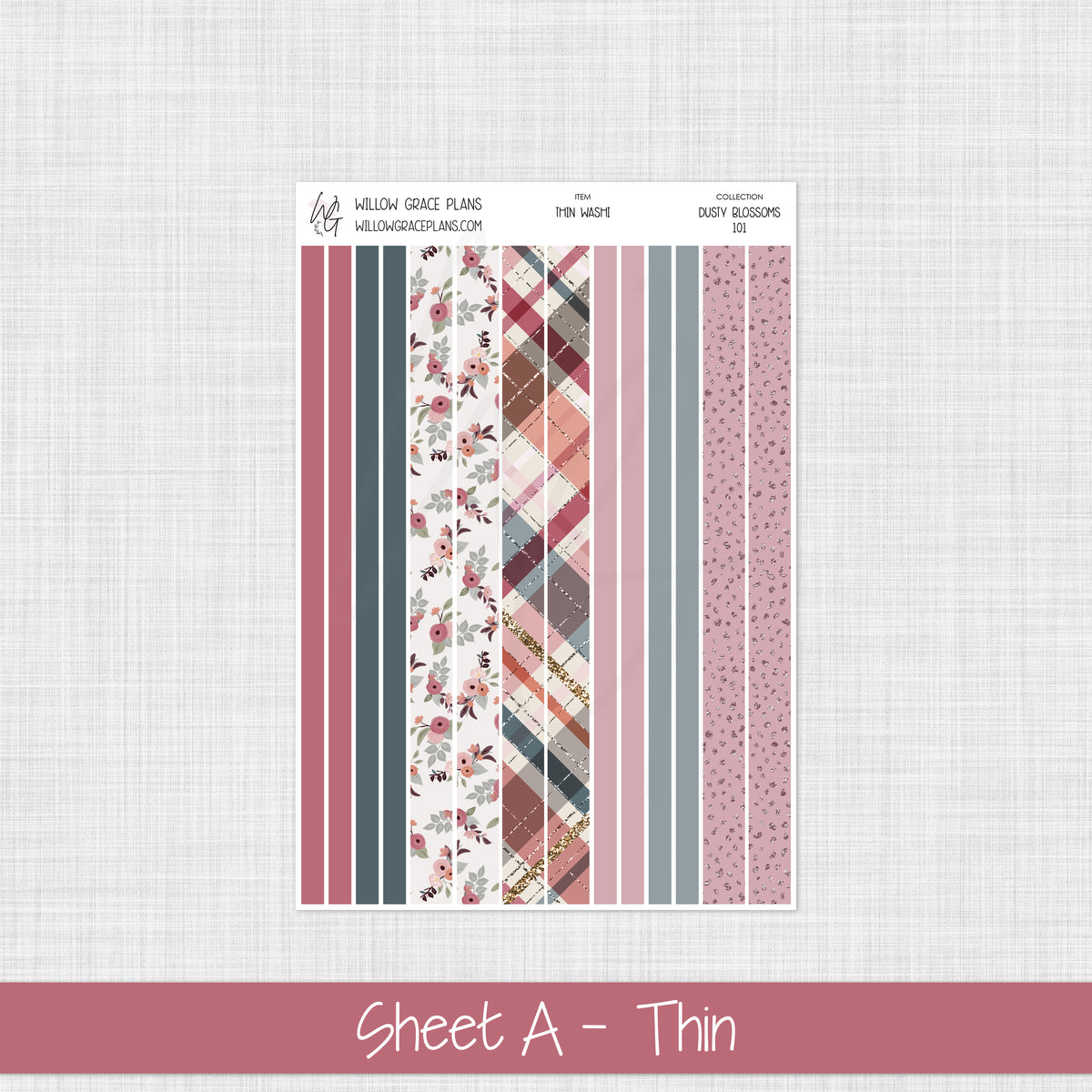 Washi Stickers | Dusty Blossoms (101)