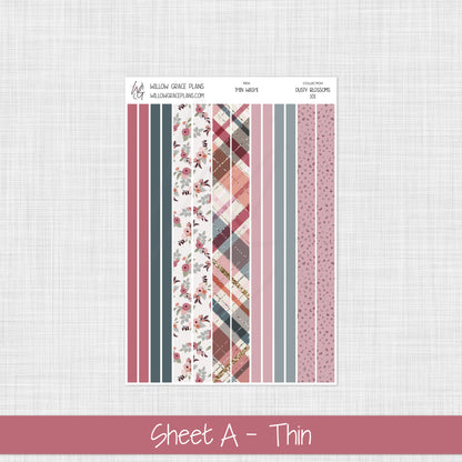 Washi Stickers | Dusty Blossoms (101)