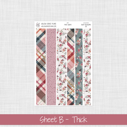 Washi Stickers | Dusty Blossoms (101)