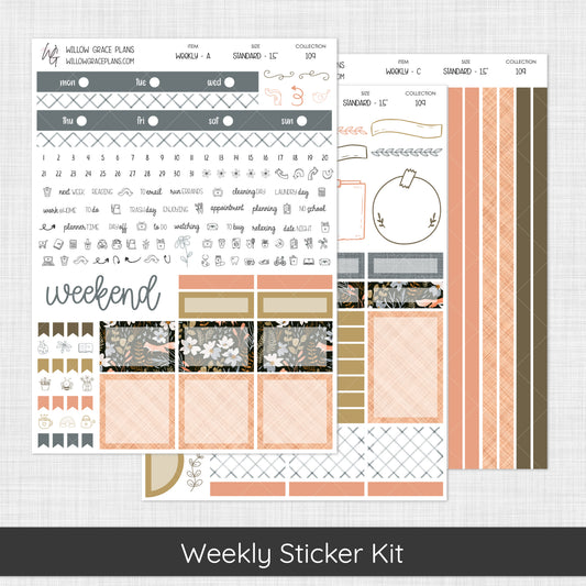 Weekly Sticker Kit | Midnight Meadow (109)