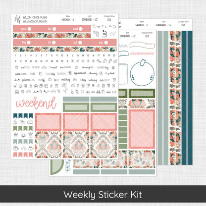 Weekly Sticker Kit | Coral Grove (103)