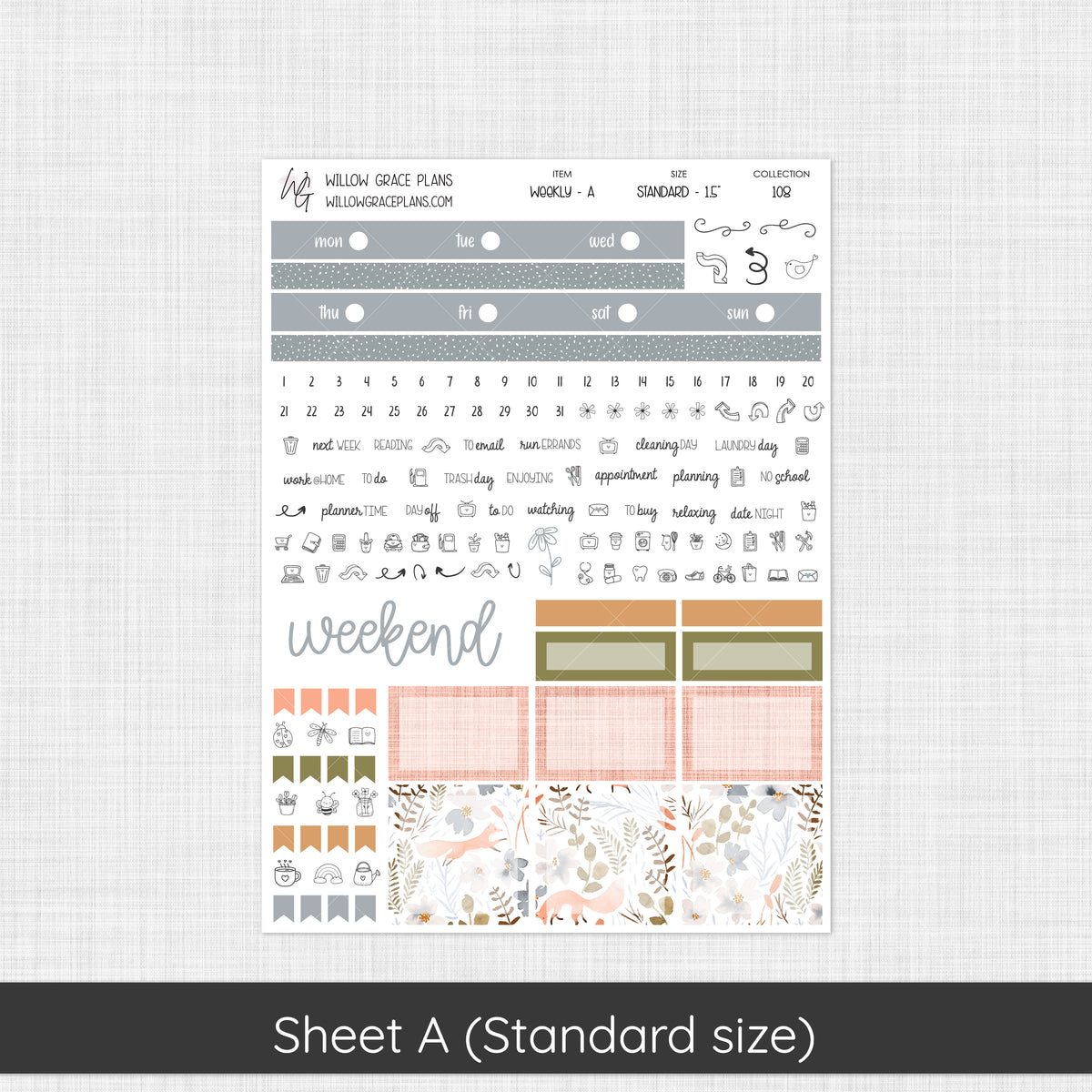 Weekly Sticker Kit | Hidden Hallow (108)